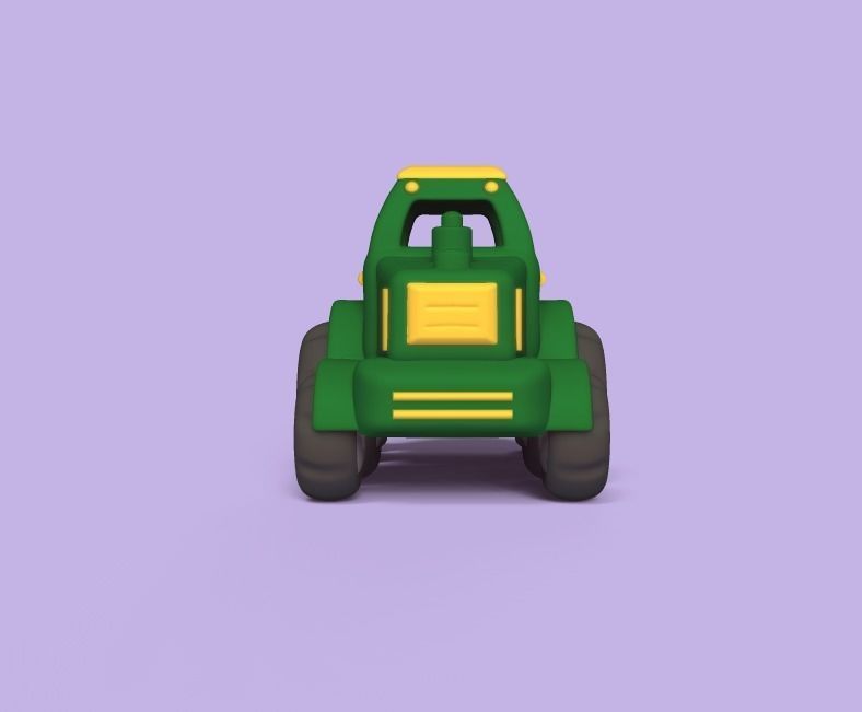 Farm Tractor 3D print model_2