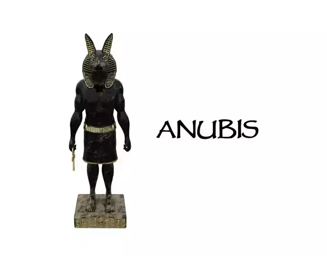 Anubis egyptian statue of person