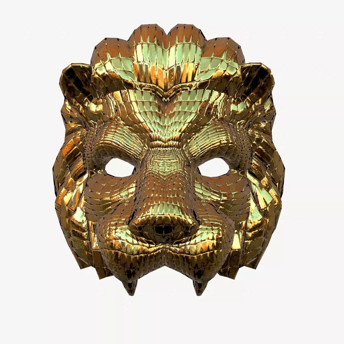 3D model Squid game Lion mask VIP Low-poly 3D model_0