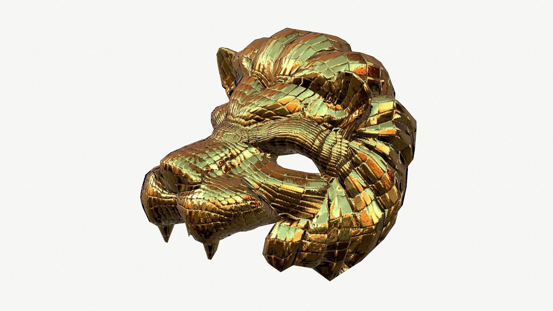 3D model Squid game Lion mask VIP Low-poly 3D model_3