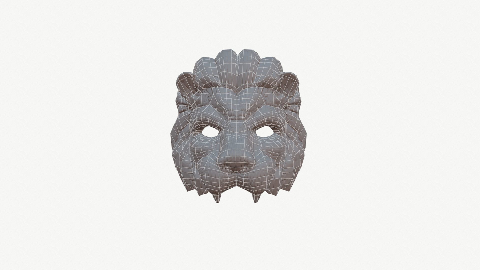 3D model Squid game Lion mask VIP Low-poly 3D model_6