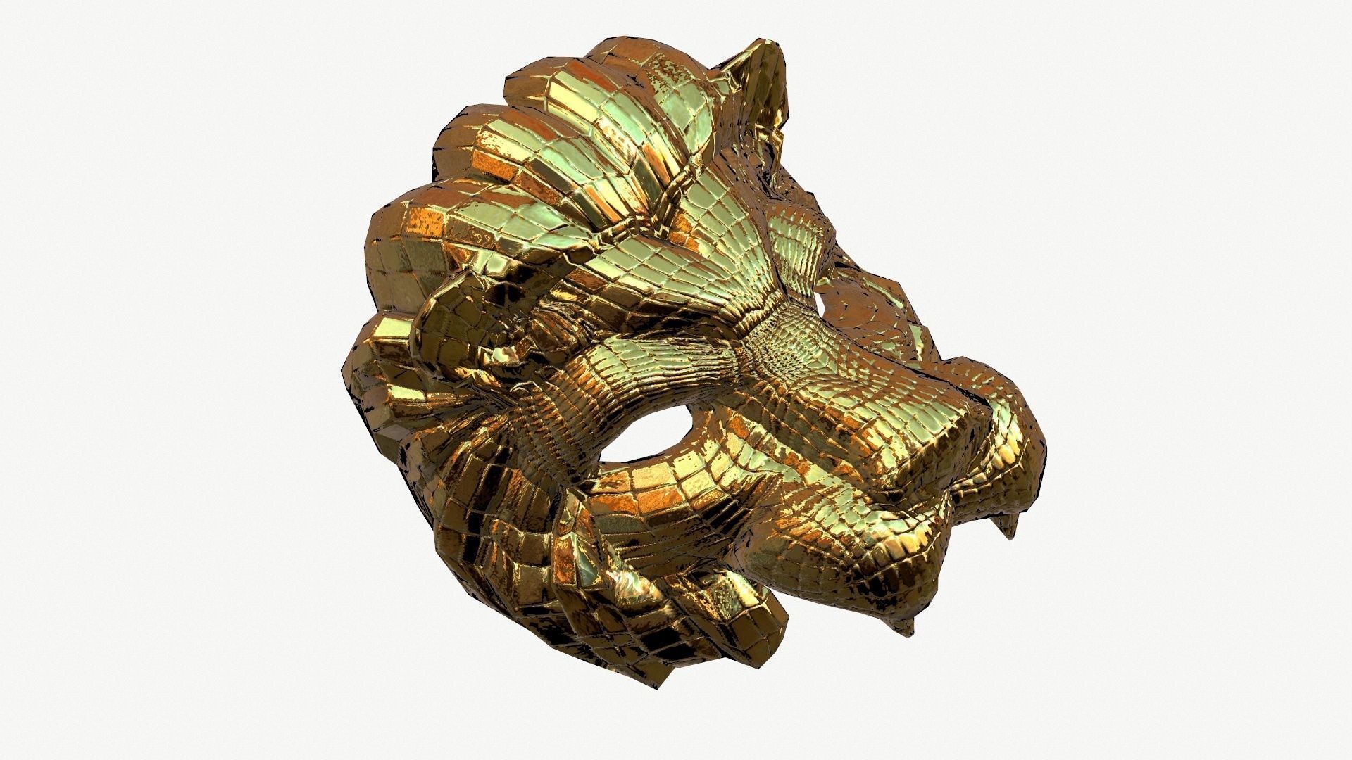 3D model Squid game Lion mask VIP Low-poly 3D model_5