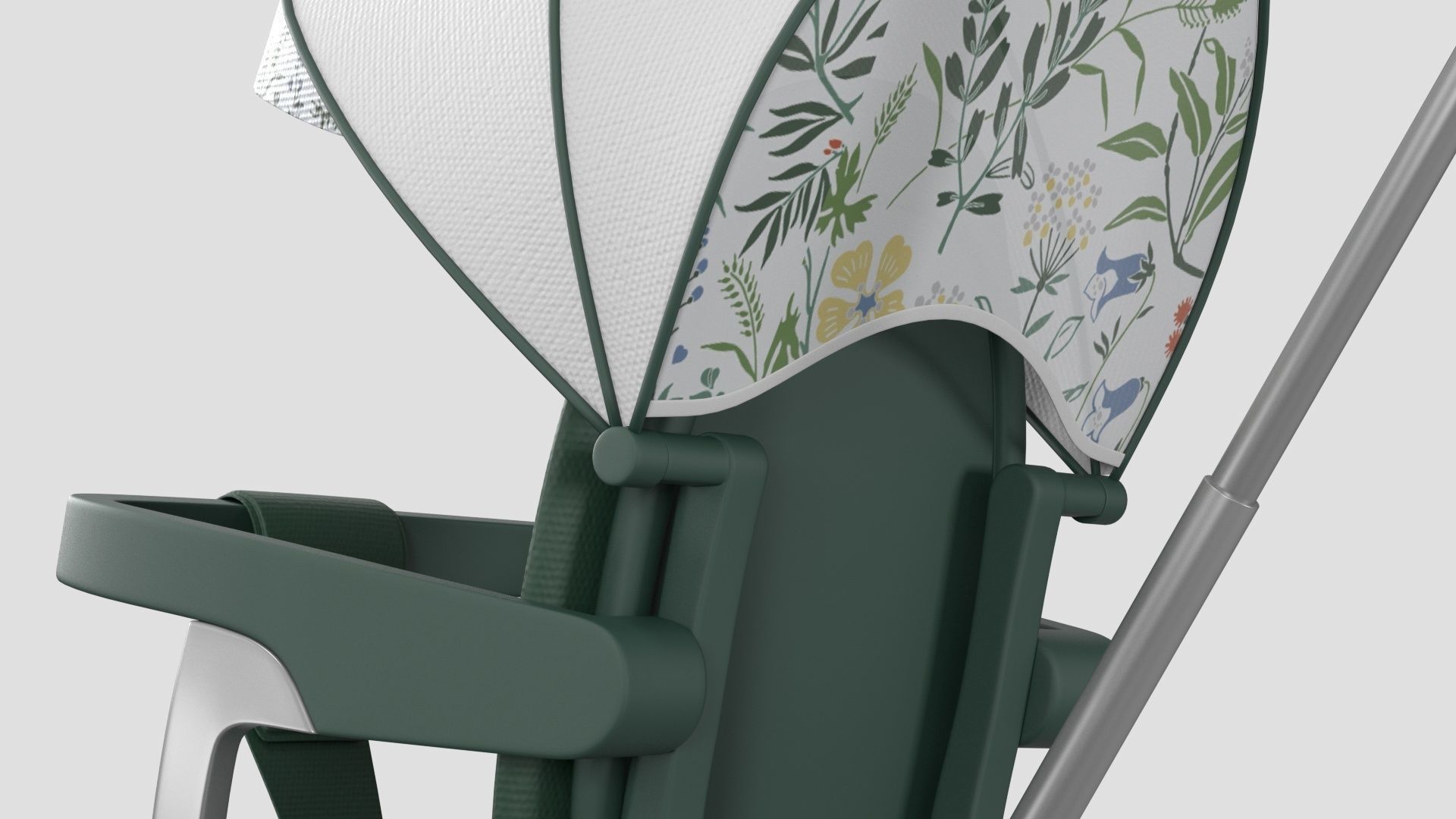 Sitting Baby Umbrella Stroller 3D model_10