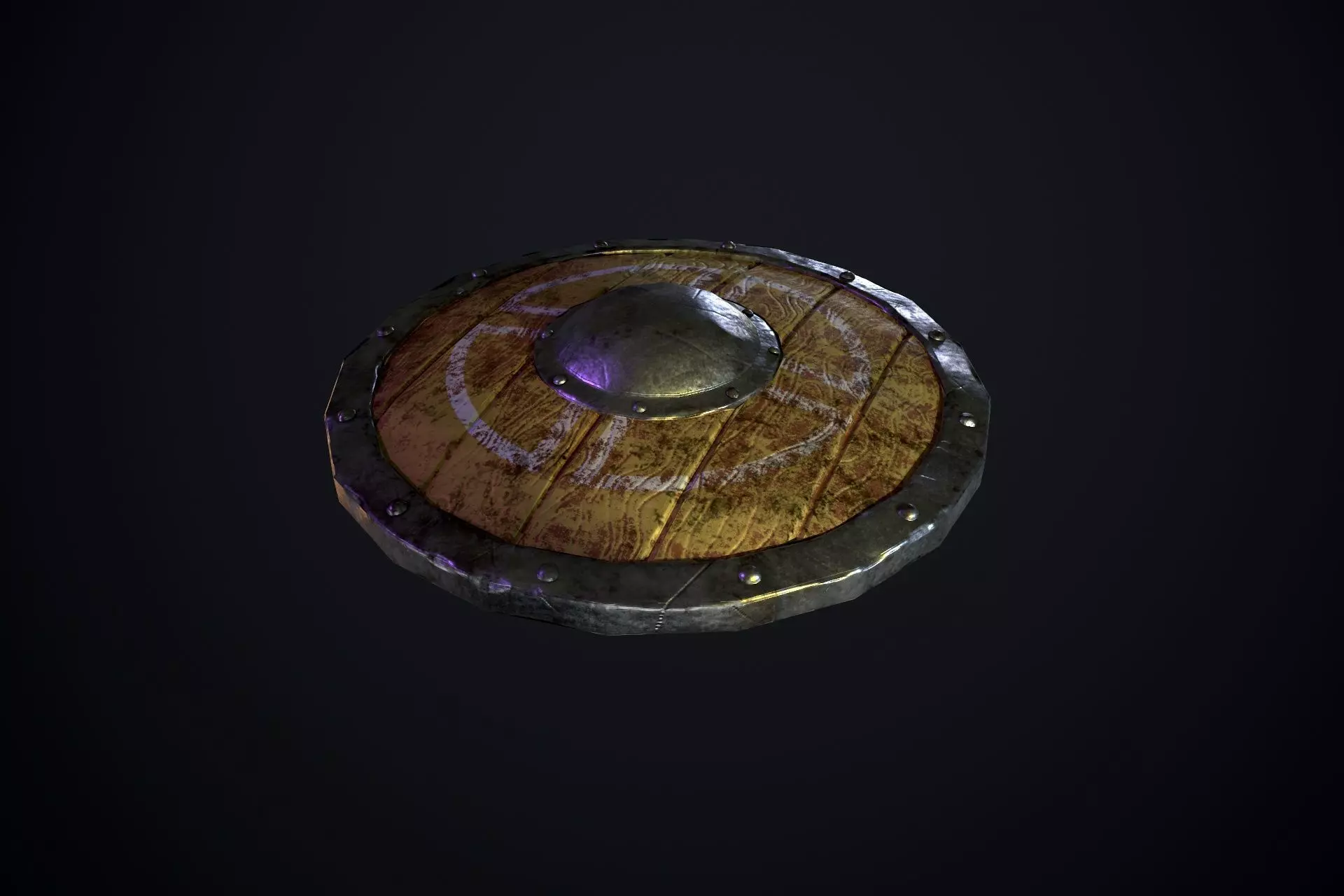 Vyking Shield Low-poly 3D model