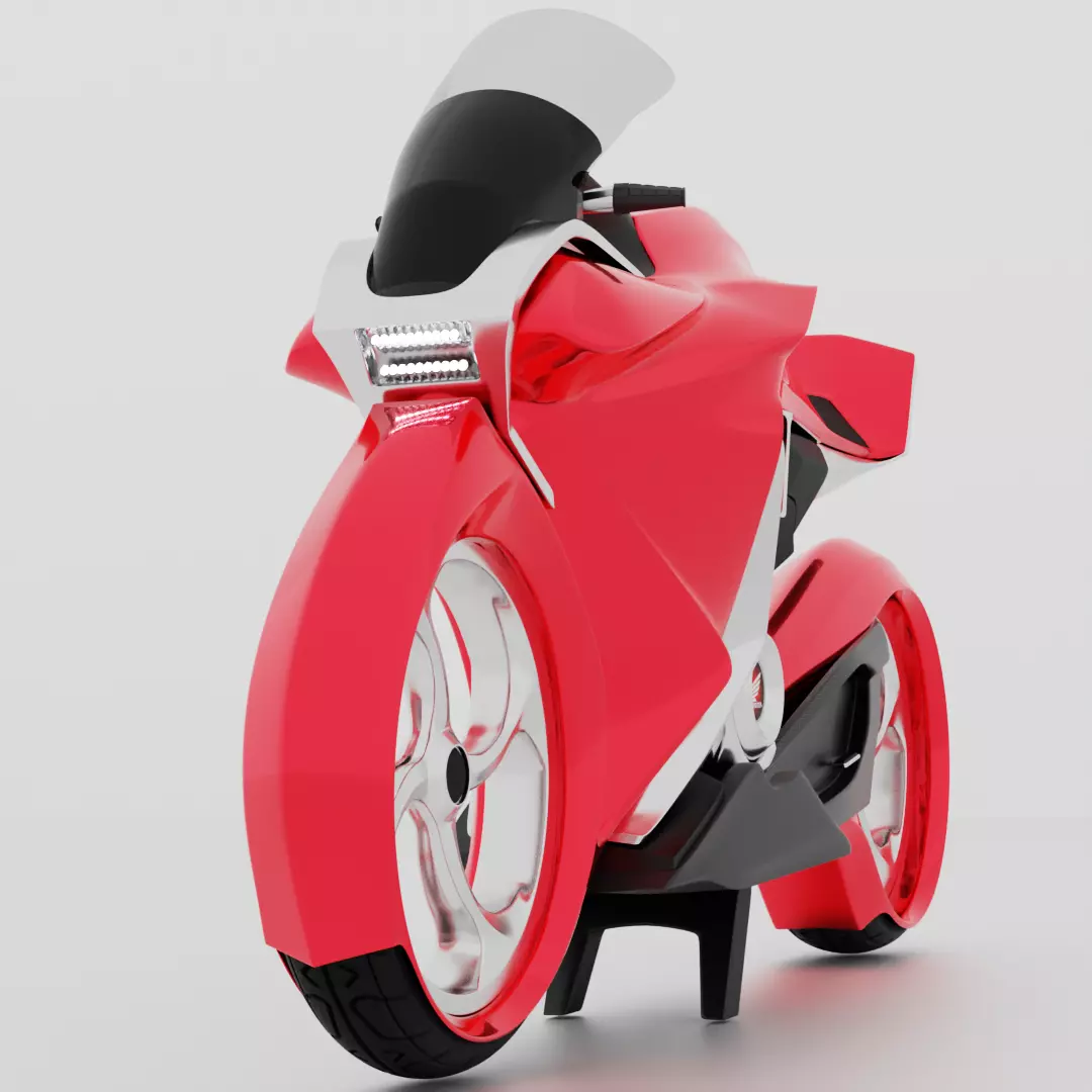 Motorcycle the future  3D model_0