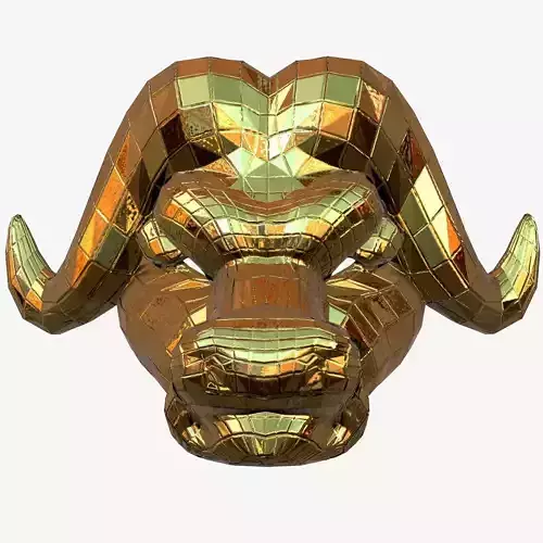 Squid game Buffalo mask VIP 3D model Low-poly 3D model