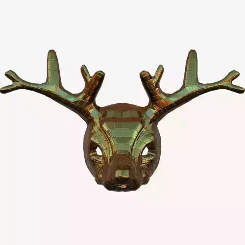 Squid game Deer mask VIP 3D model Low-poly 3D model
