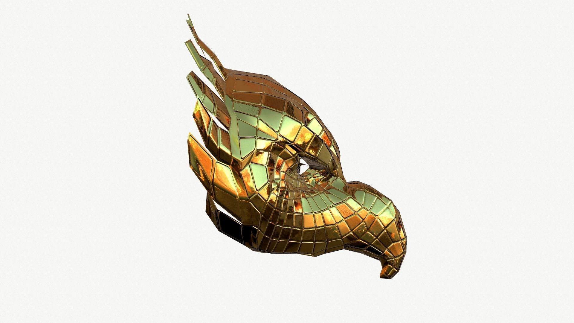 3D Squid game Eagle mask VIP Low-poly 3D model_1