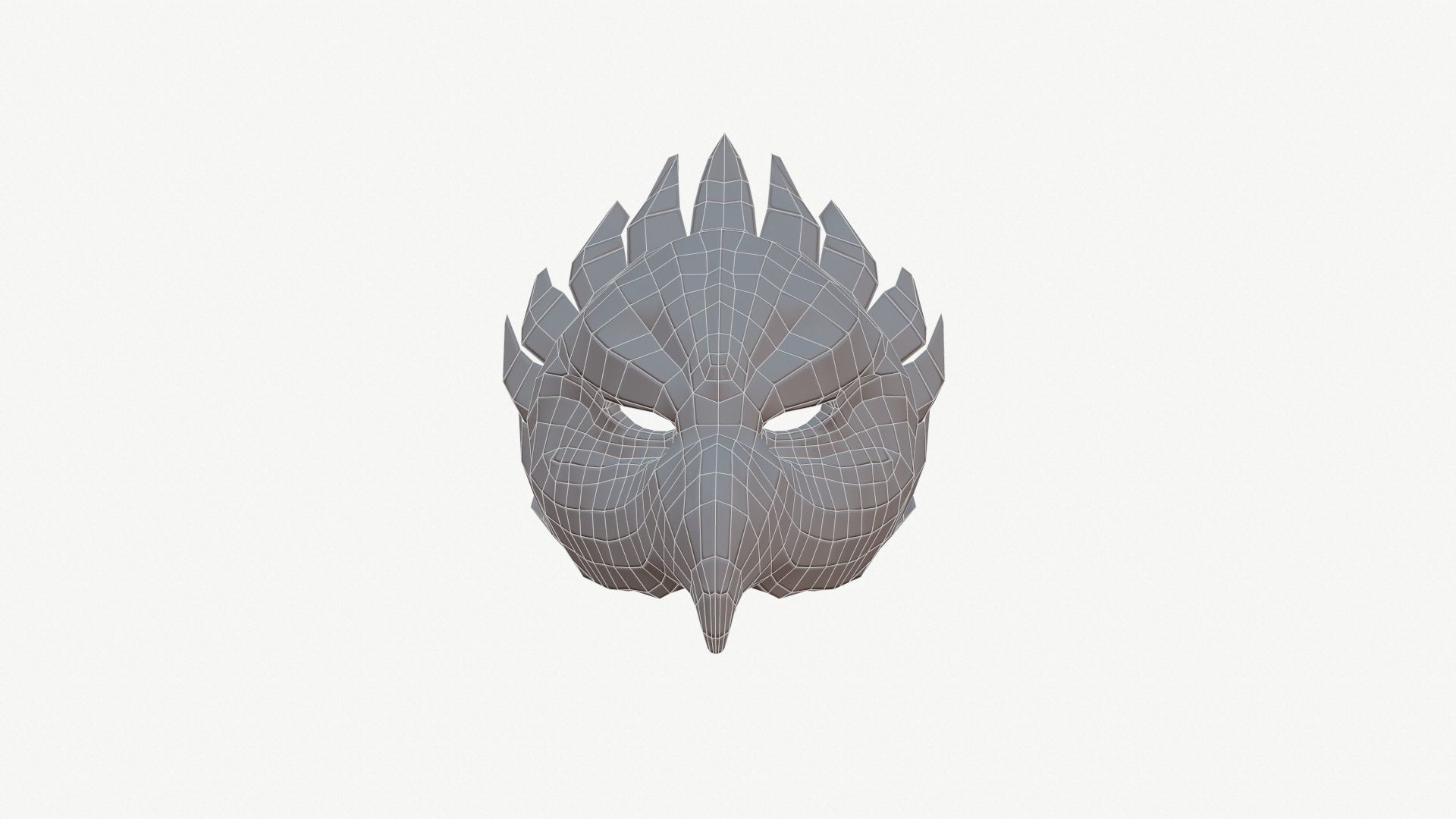 3D Squid game Eagle mask VIP Low-poly 3D model_6