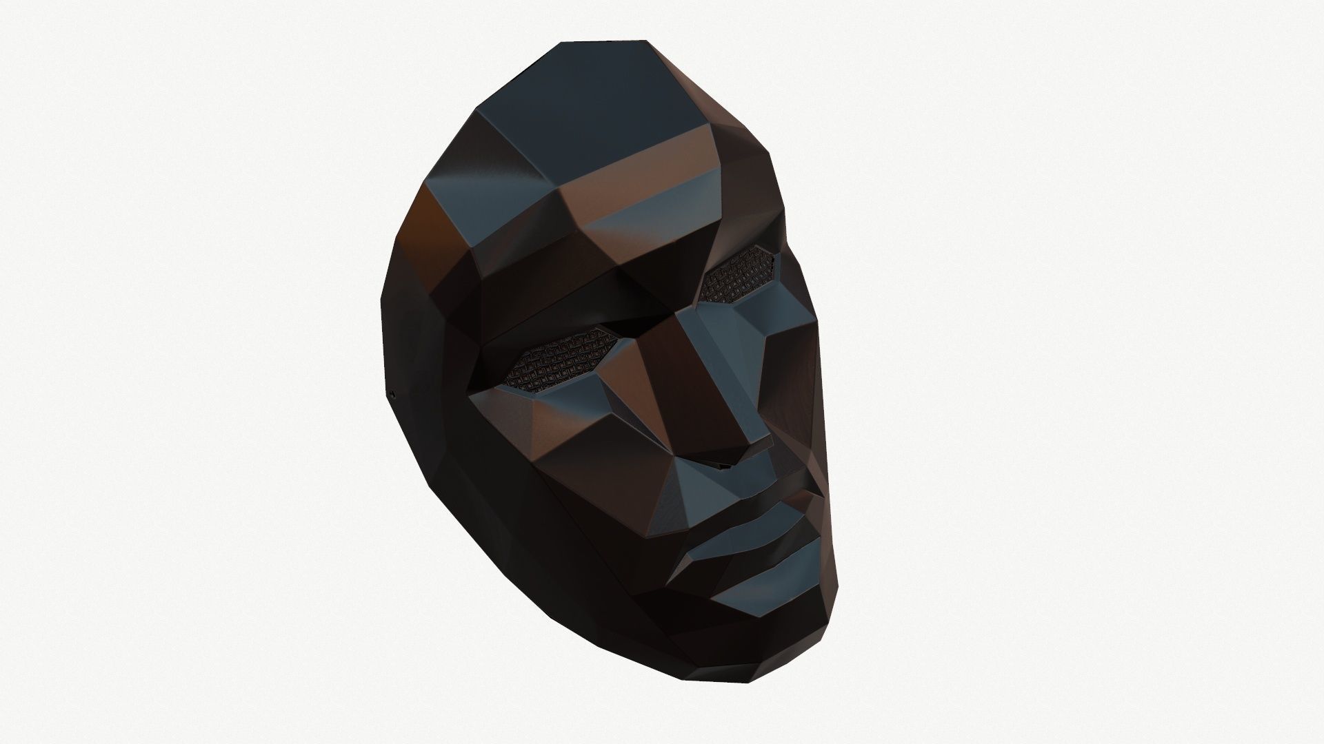 3D Squid game Boss mask VIP Low-poly 3D model_5