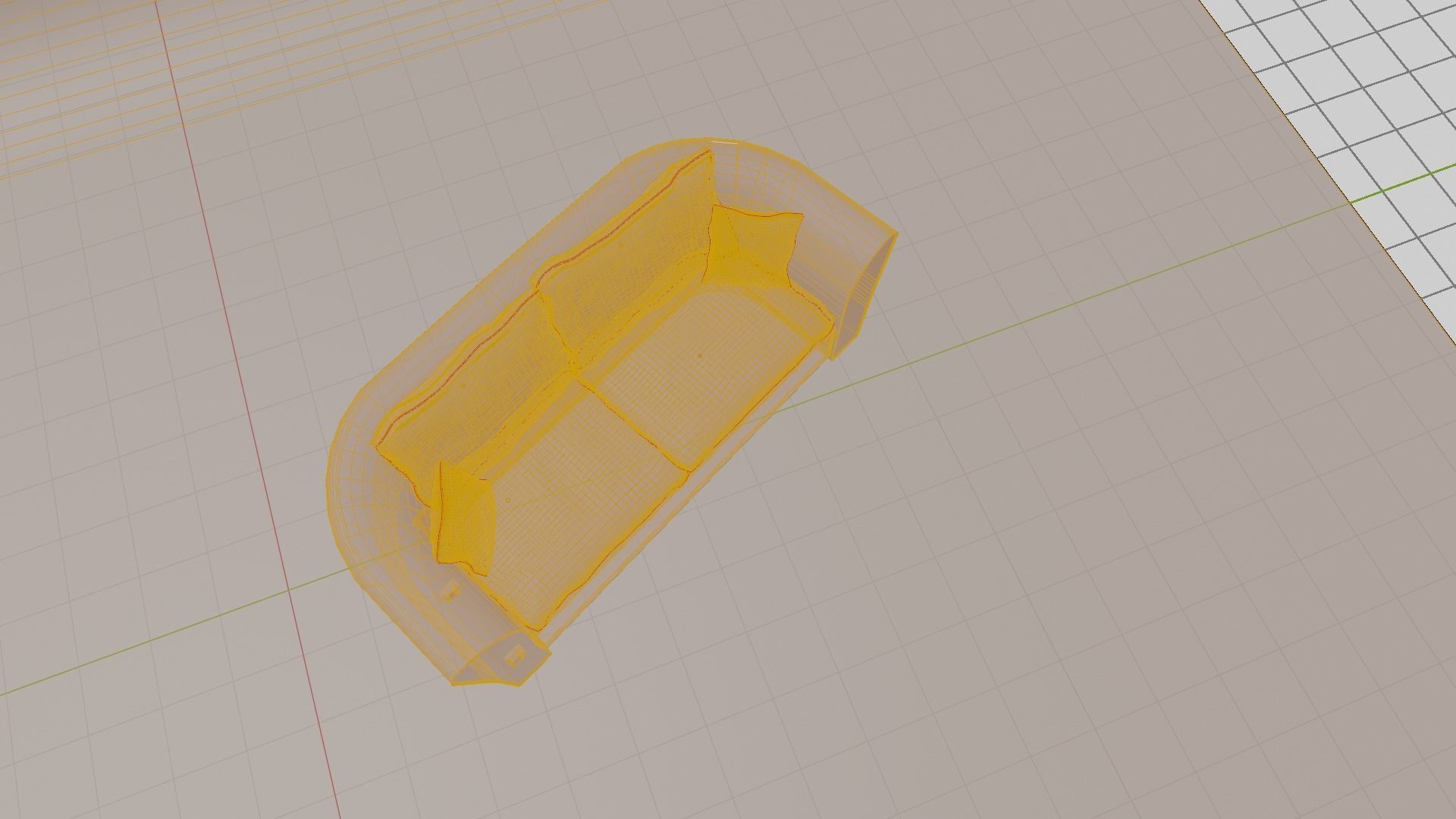 Modern Seat 3D model_8