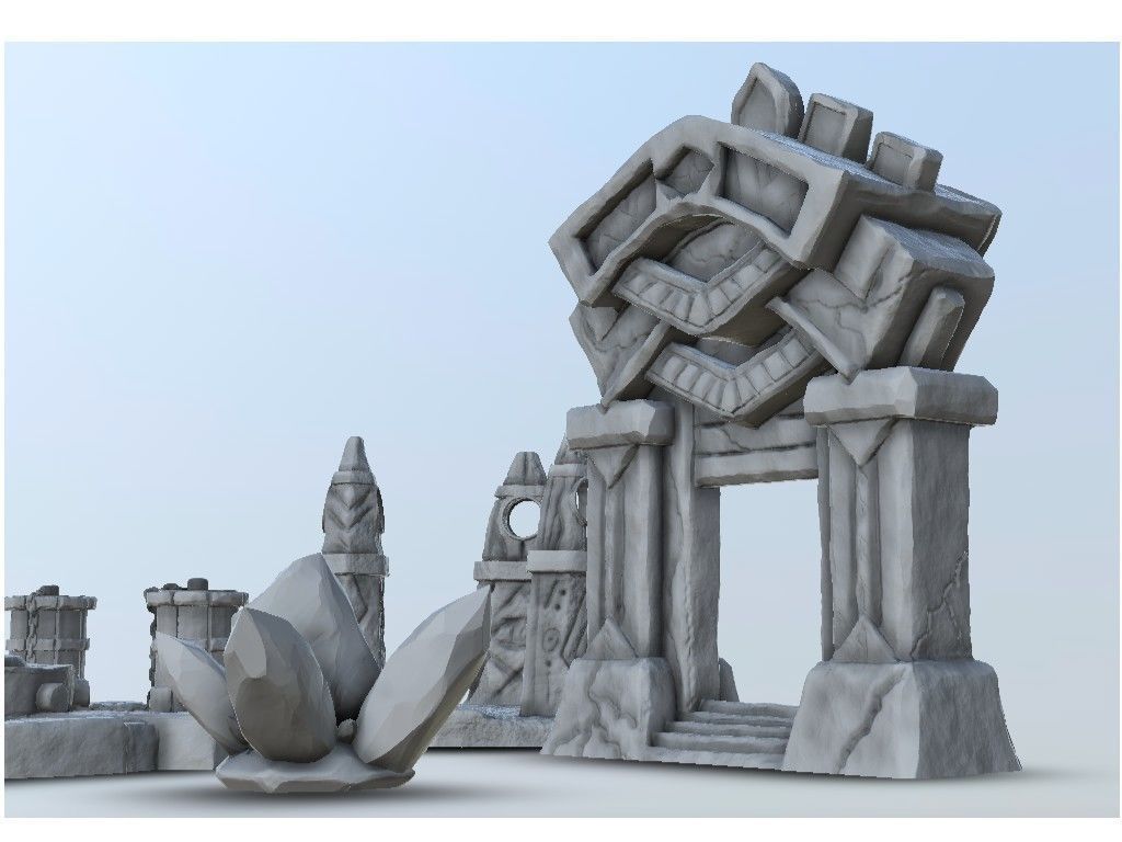 Magical totems - Warhammer resin FDM Age of Sigmar Bolt Action 3D print model_4