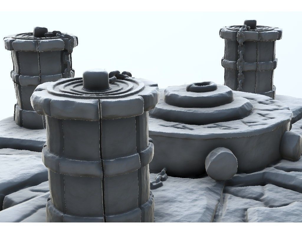 Magical totems - Warhammer resin FDM Age of Sigmar Bolt Action 3D print model_3