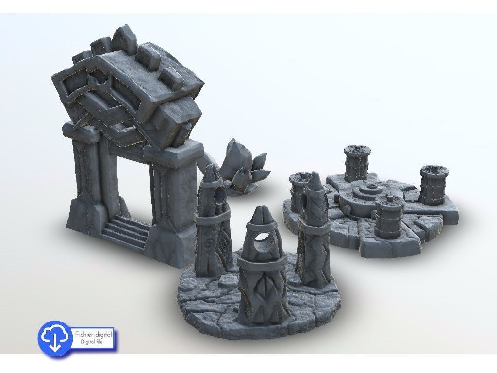 Magical totems - Warhammer resin FDM Age of Sigmar Bolt Action 3D print model_1