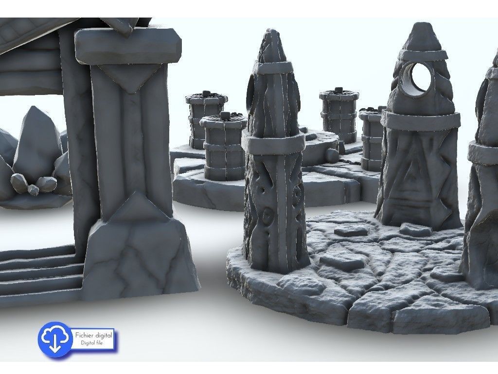 Magical totems - Warhammer resin FDM Age of Sigmar Bolt Action 3D print model_2