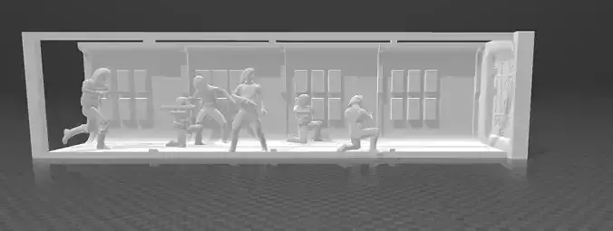 Star Wars Tantive IV Diorama 3D print model