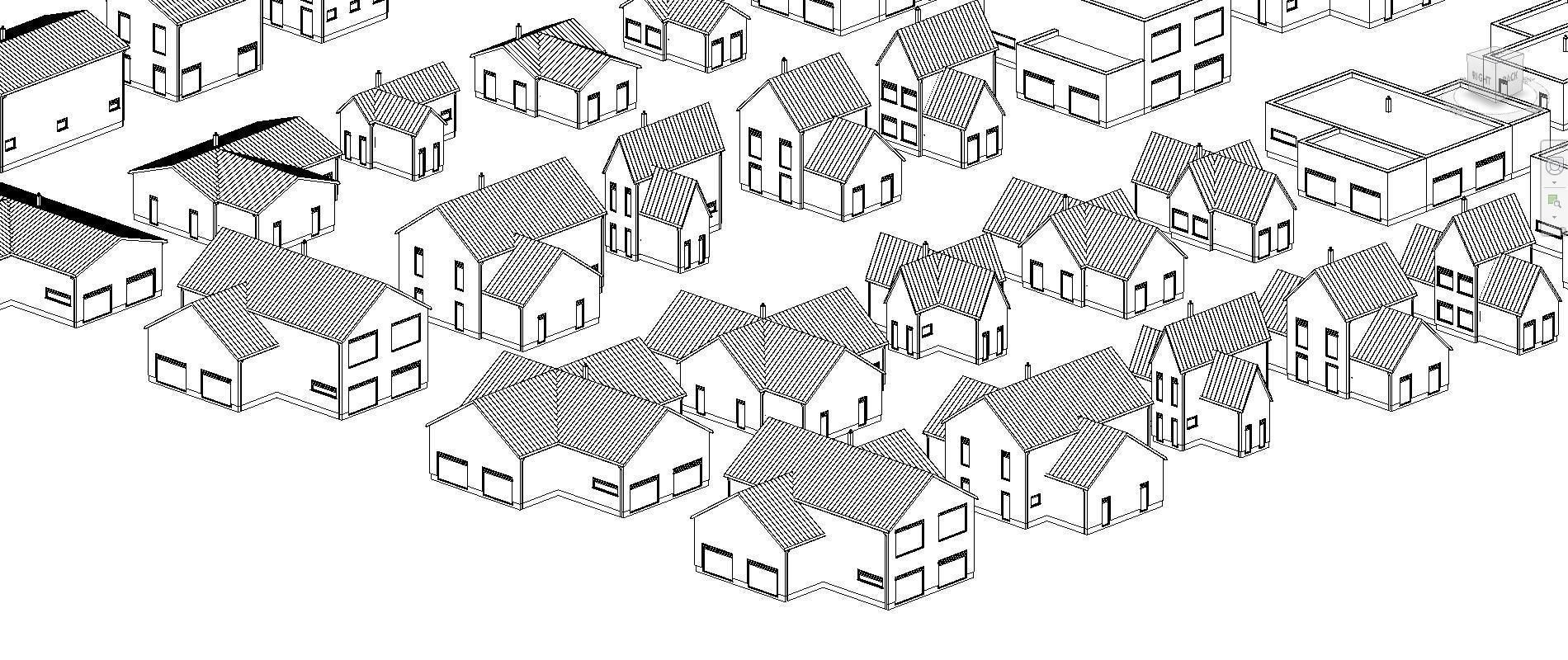 Full parametric HOUSE created in Revit Family Low-poly 3D model_46