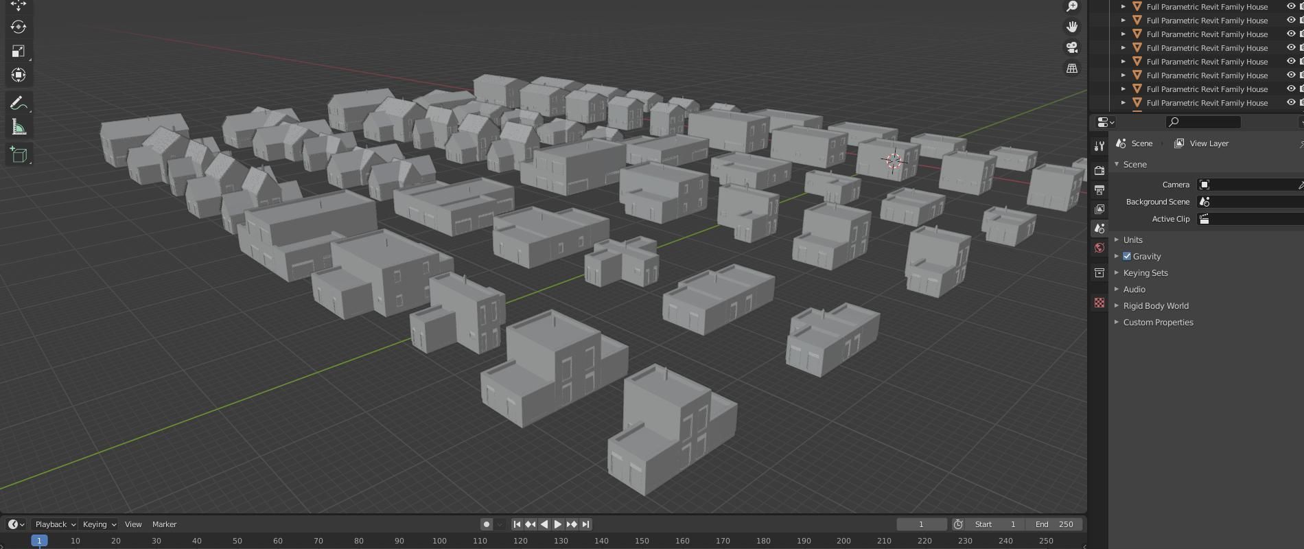 Full parametric HOUSE created in Revit Family Low-poly 3D model_50