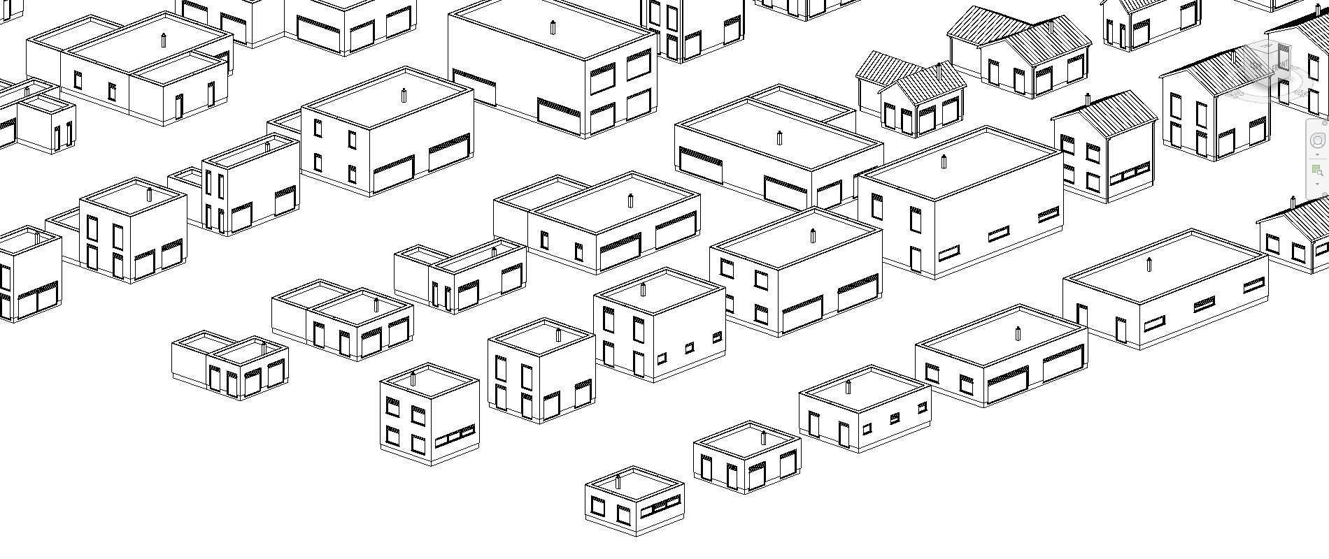 Full parametric HOUSE created in Revit Family Low-poly 3D model_47