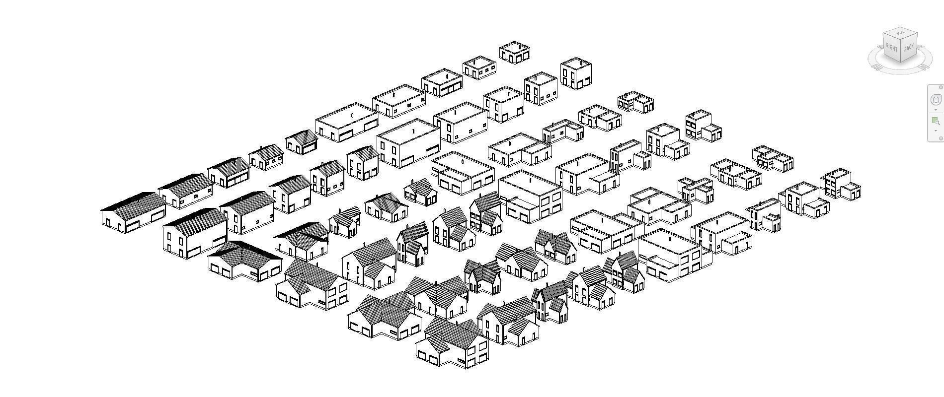 Full parametric HOUSE created in Revit Family Low-poly 3D model_45