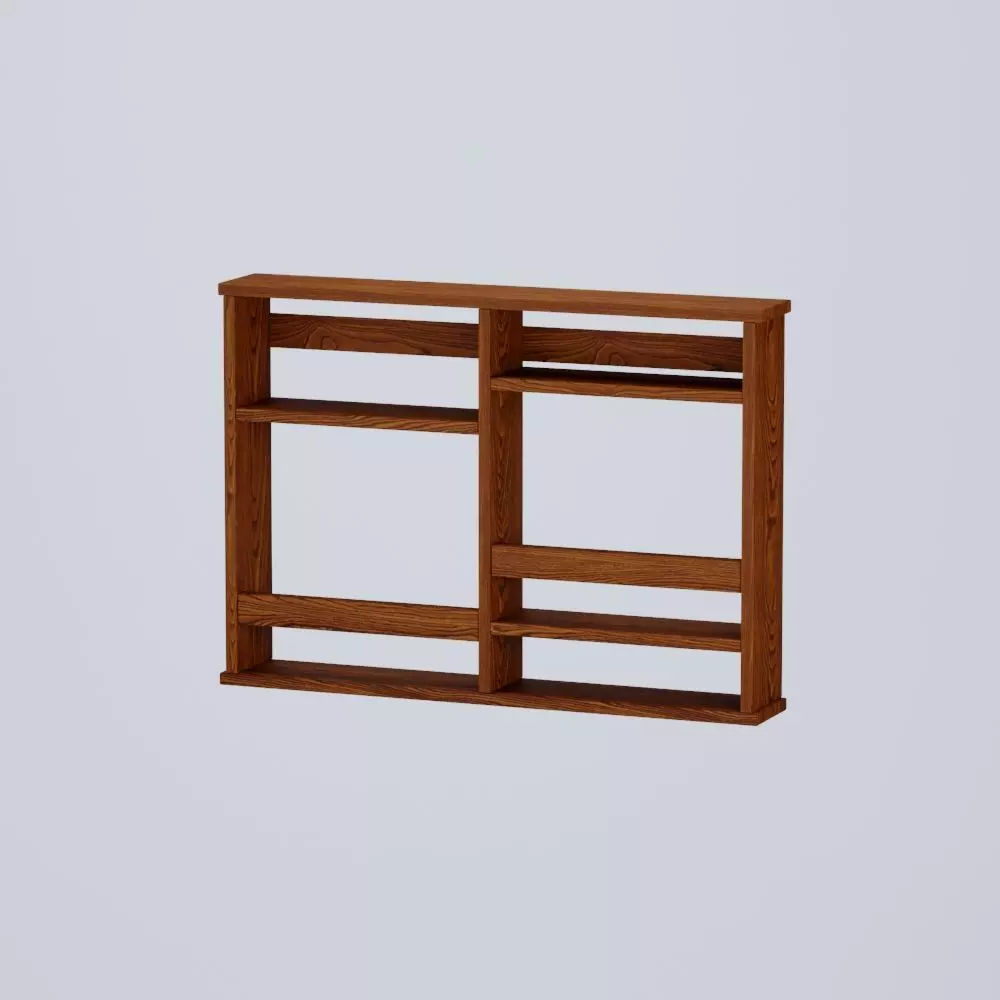 Hinged bar shelf Low-poly 3D model_0