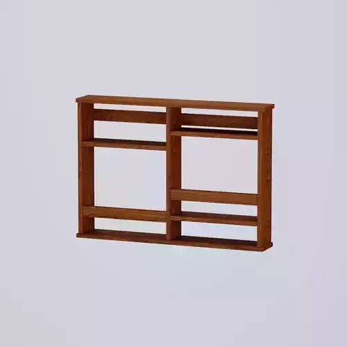 Hinged bar shelf
