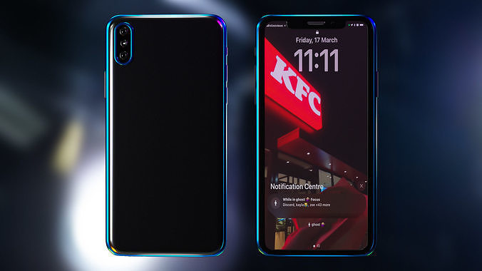 Smartphone 3D model