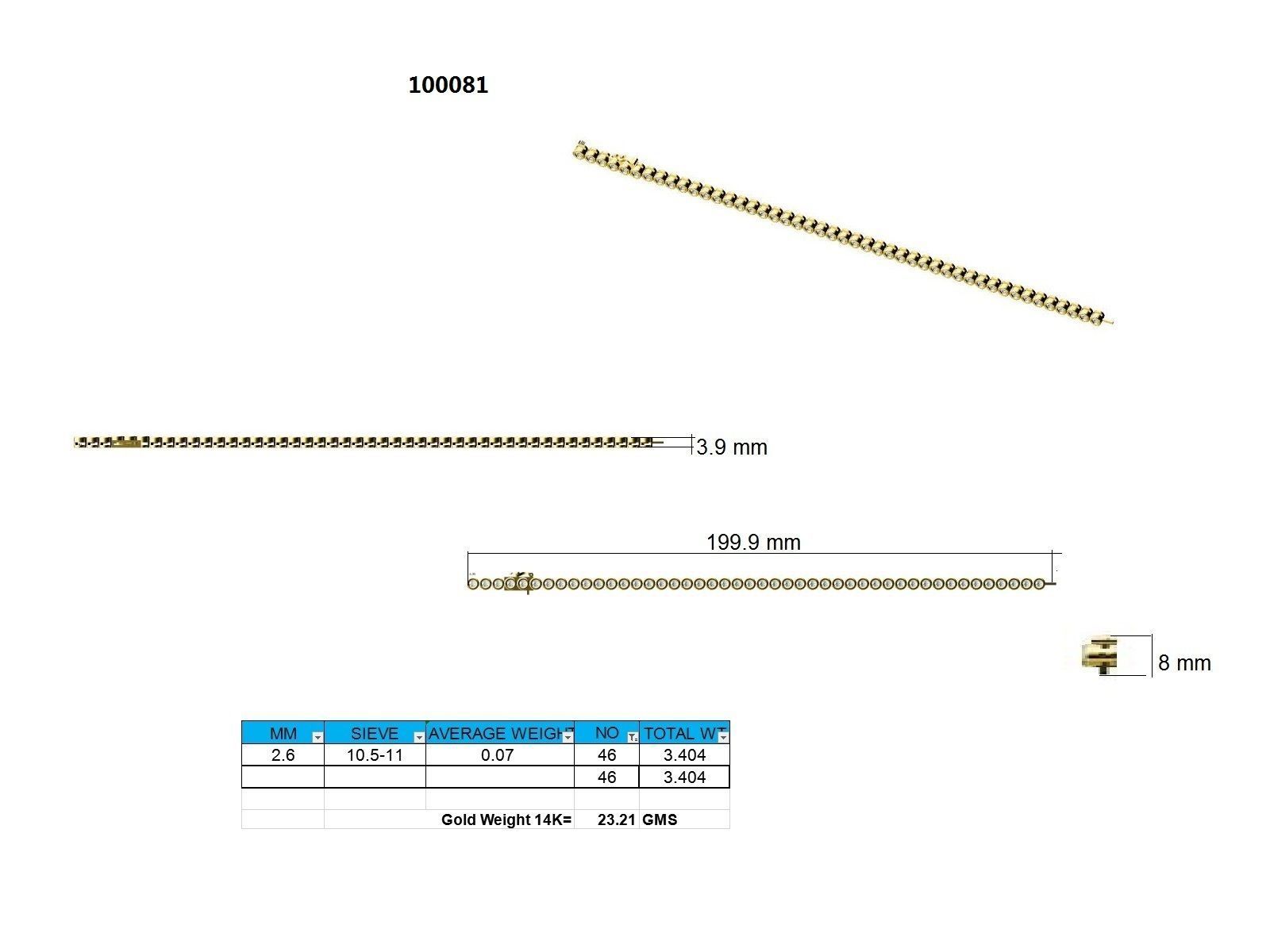 Bracelet - 100081 3D print model_9