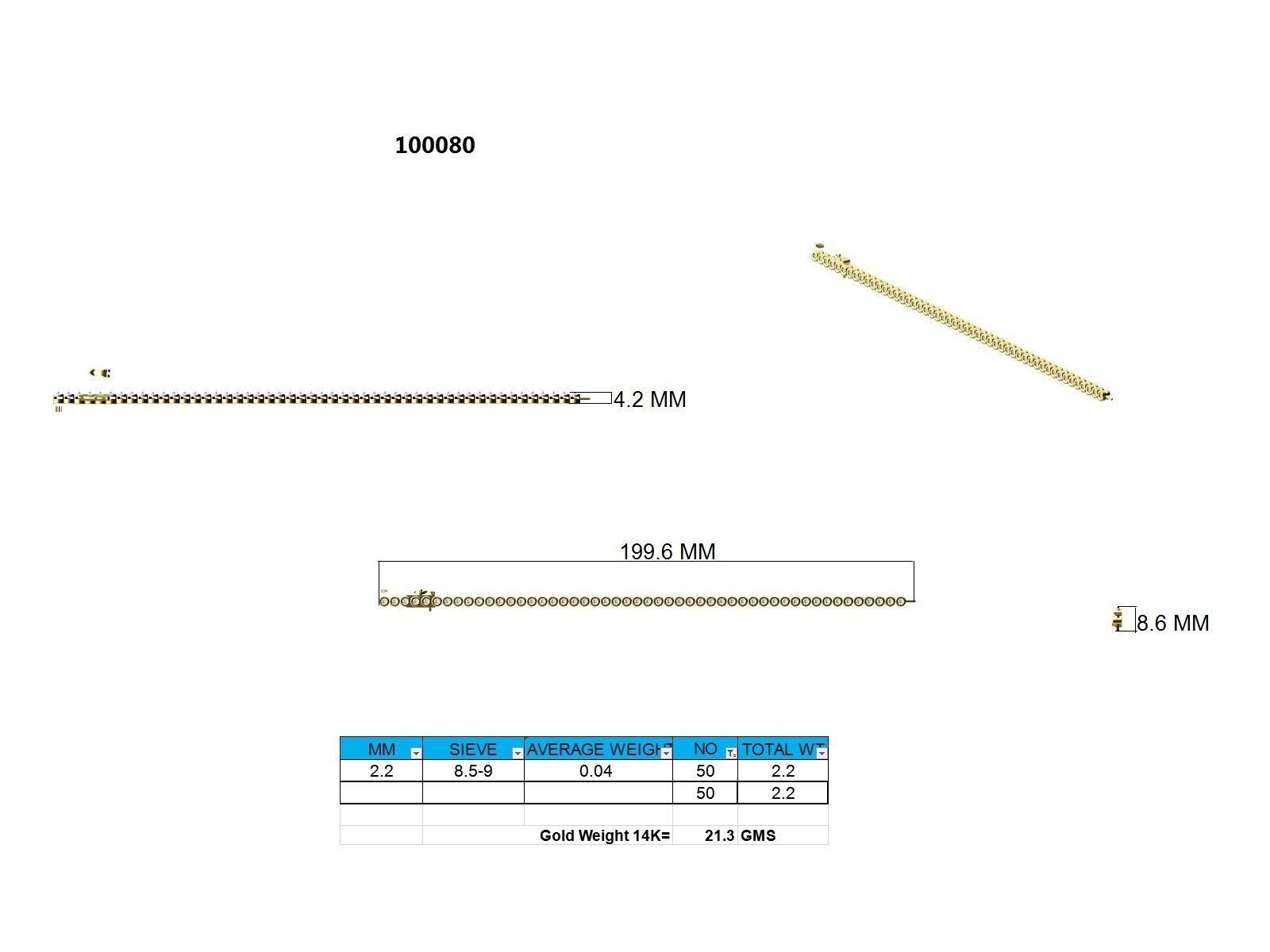 Bracelet - 100080 3D print model_9