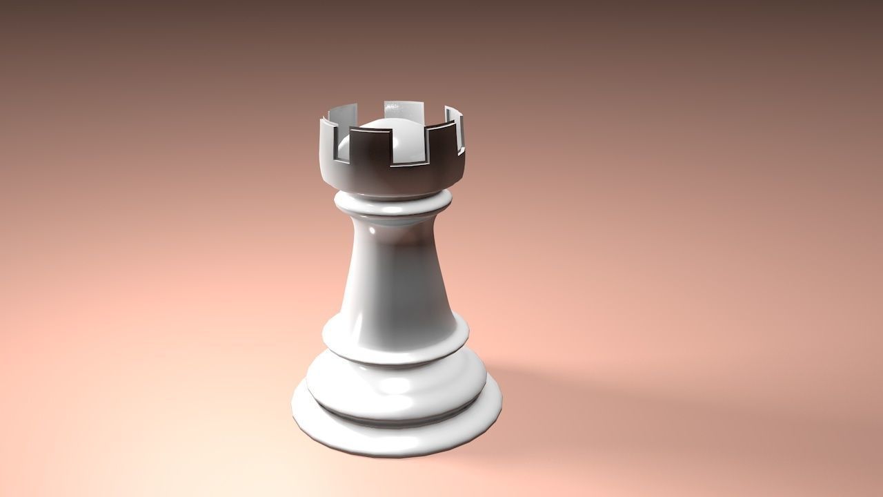 Chess Rook 3dicon chess rook free 3D model | CGTrader