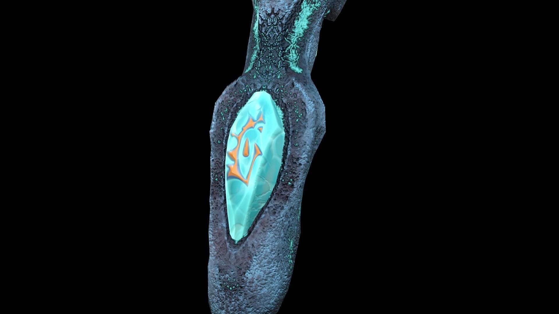 Monster Crystal Naga Low Poly Model Low-poly 3D model_17