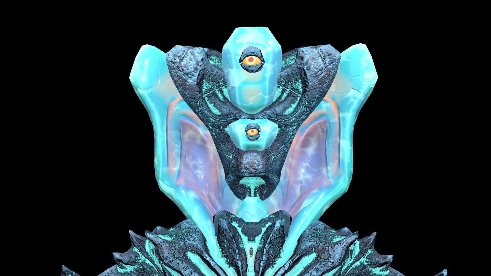 Monster Crystal Naga Low Poly Model Low-poly 3D model_12