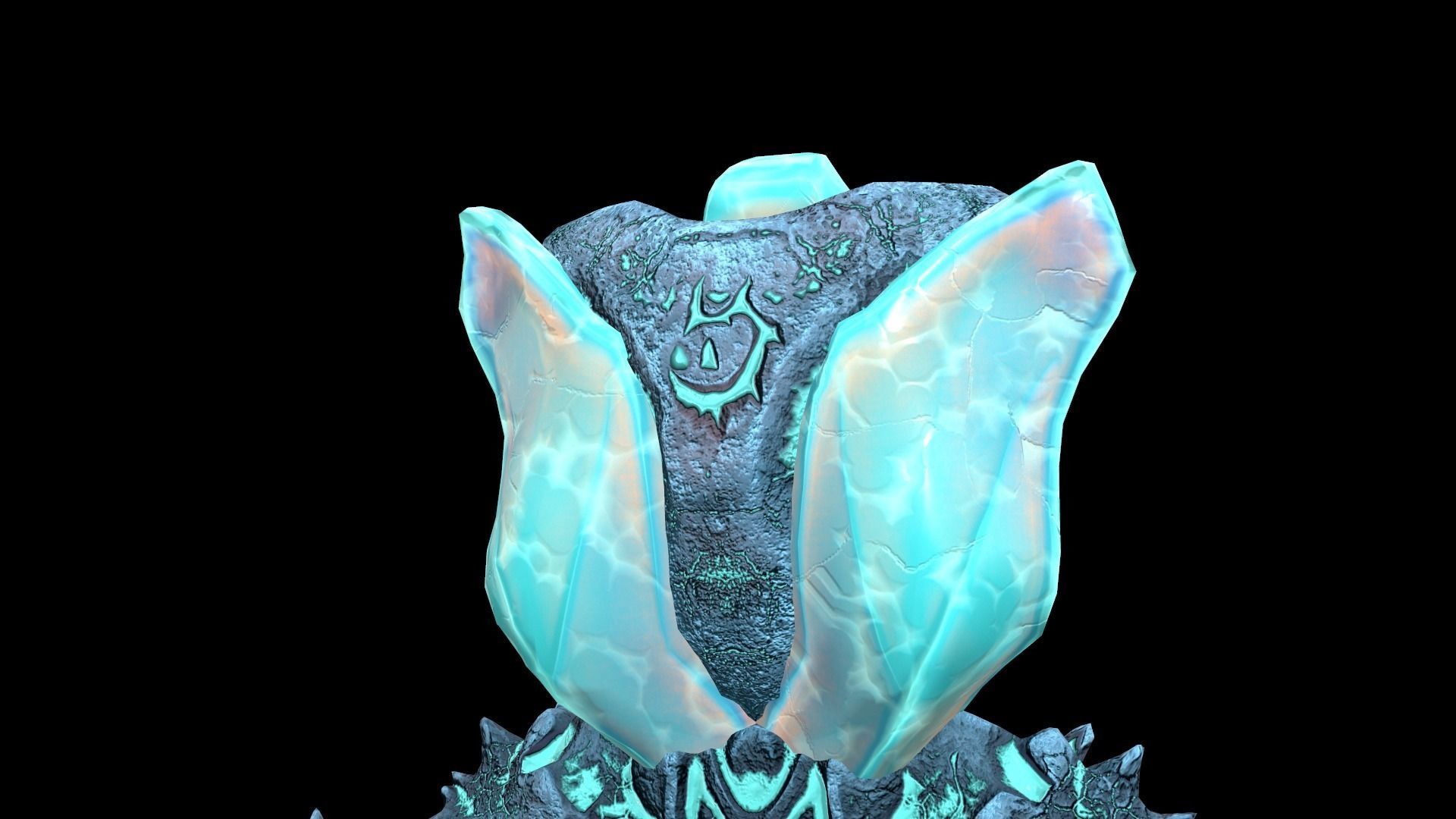 Monster Crystal Naga Low Poly Model Low-poly 3D model_14