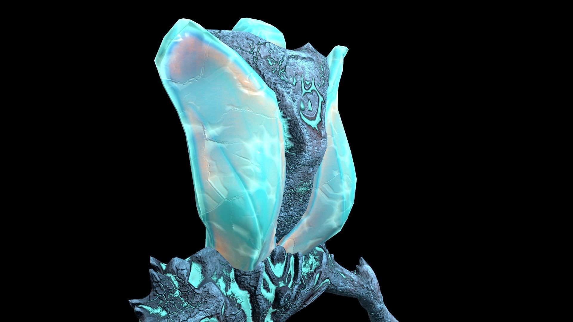 Monster Crystal Naga Low Poly Model Low-poly 3D model_19