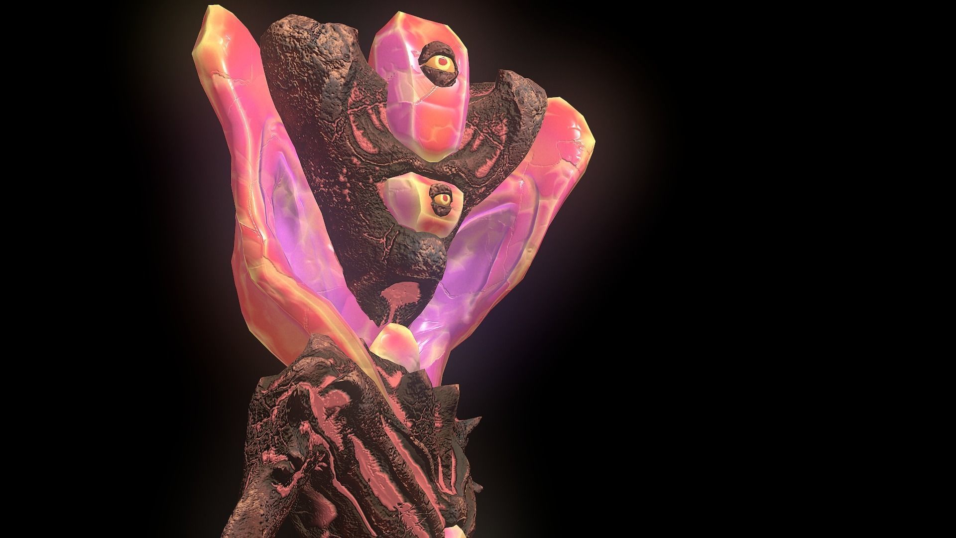 Monster Crystal Naga Low Poly Model Low-poly 3D model_34