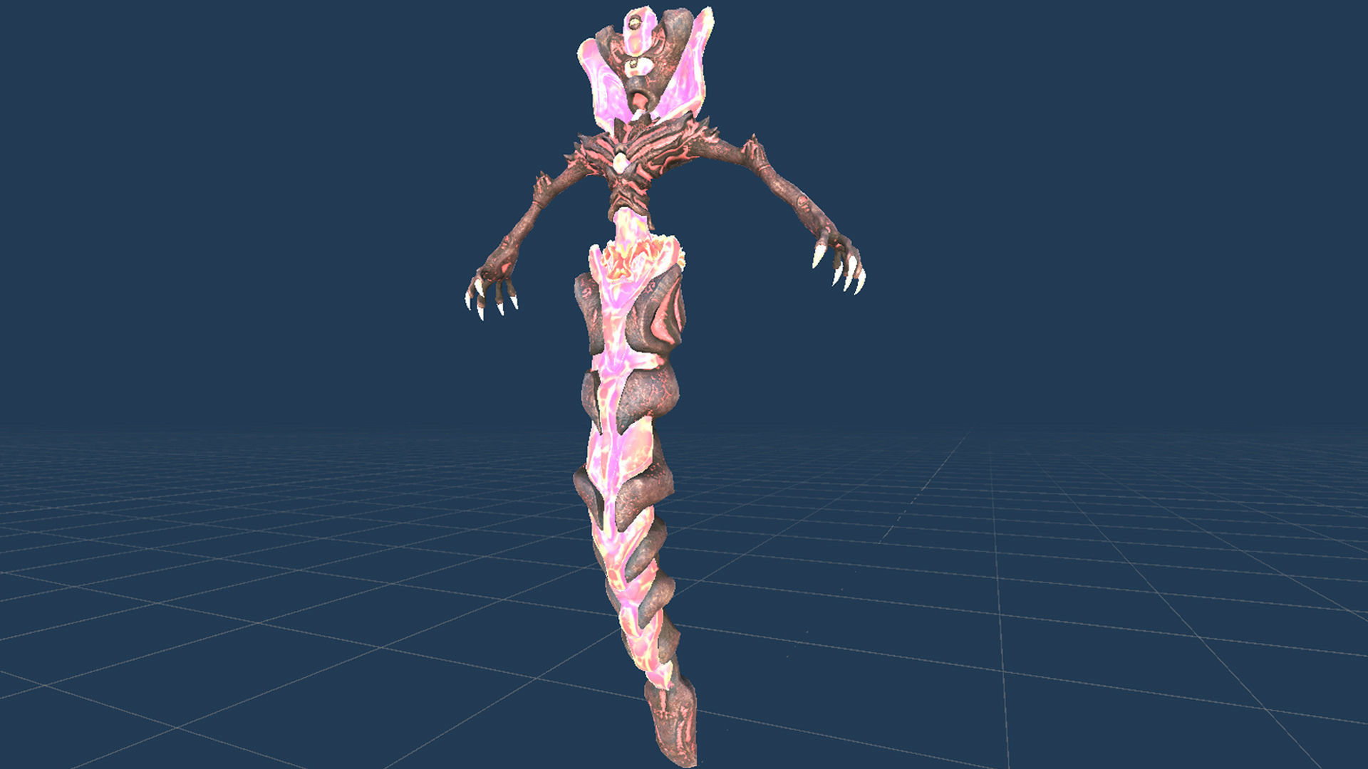 Monster Crystal Naga Low Poly Model Low-poly 3D model_9