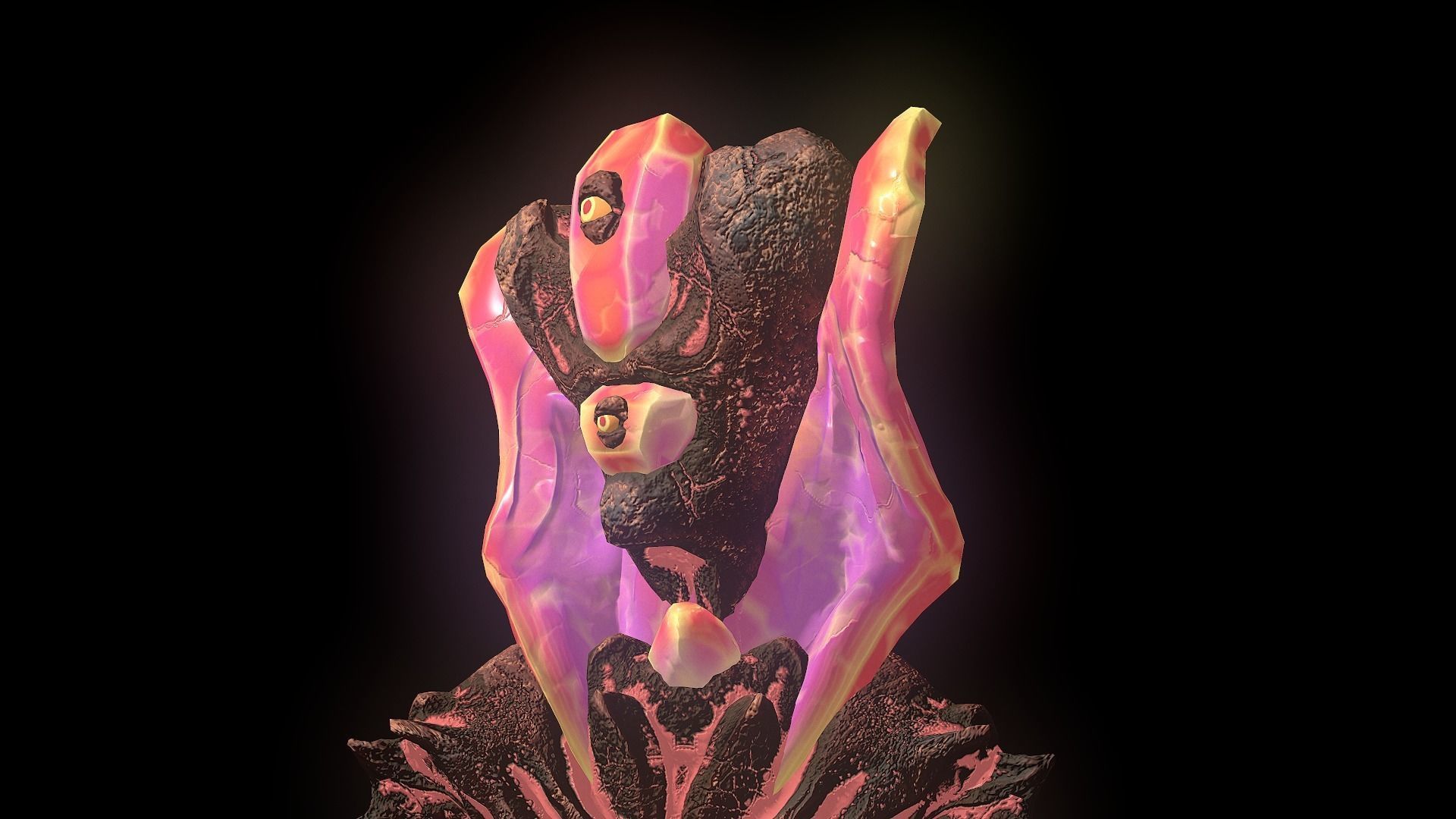 Monster Crystal Naga Low Poly Model Low-poly 3D model_30