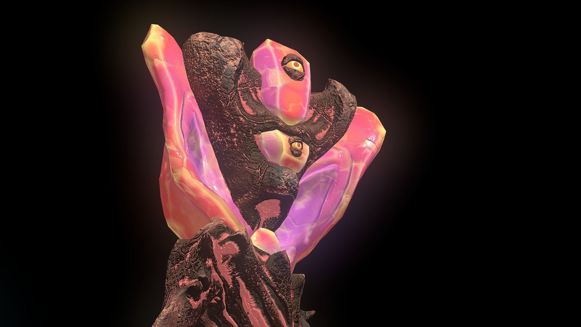 Monster Crystal Naga Low Poly Model Low-poly 3D model_29