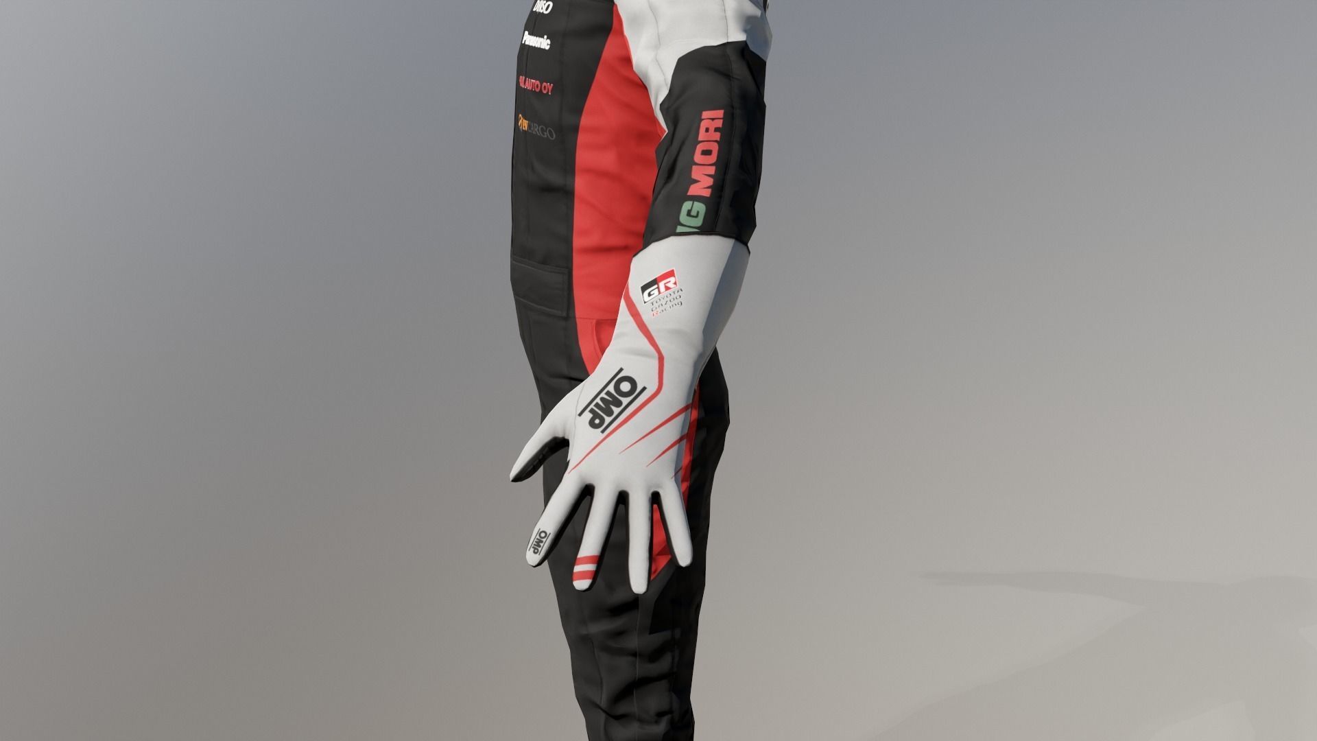 Rally Pilot  Low-poly 3D model_18