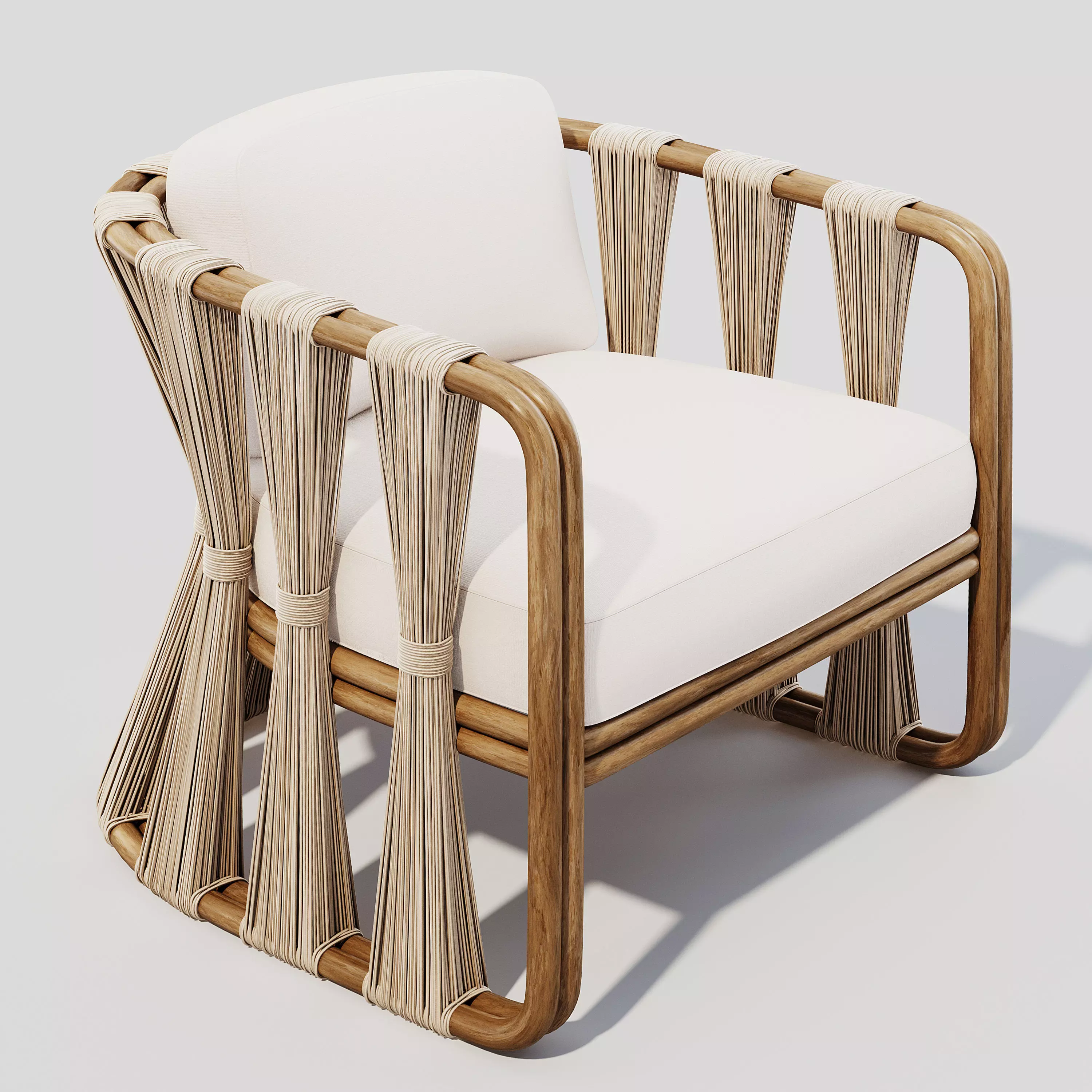 Strings Attached Lounge Chair 3D model_0