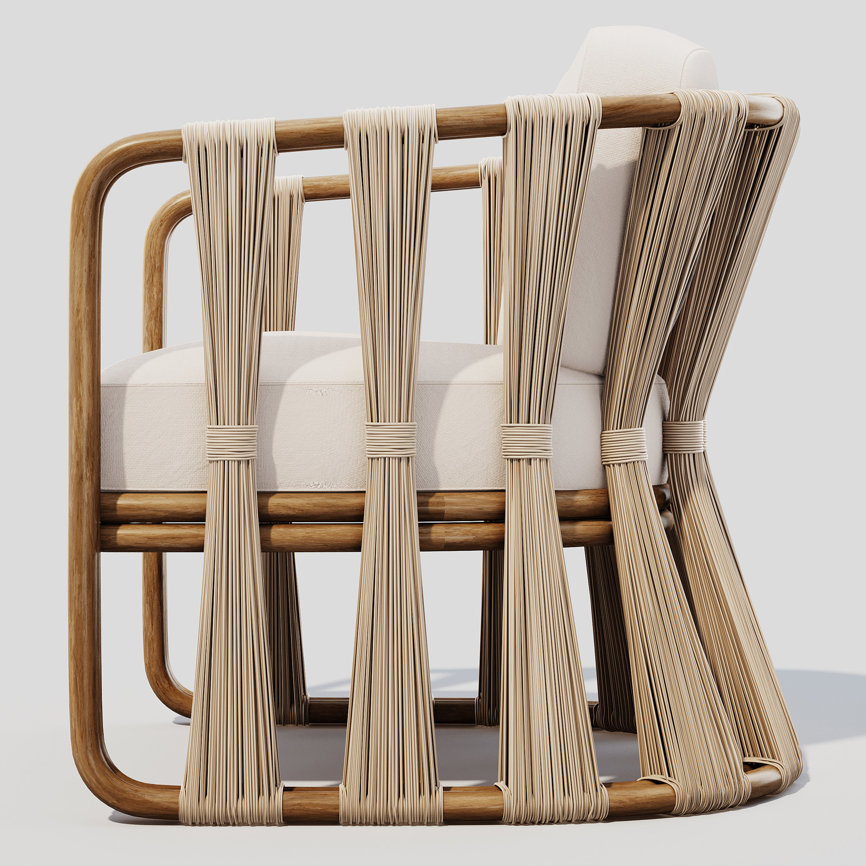Strings Attached Lounge Chair 3D model_2