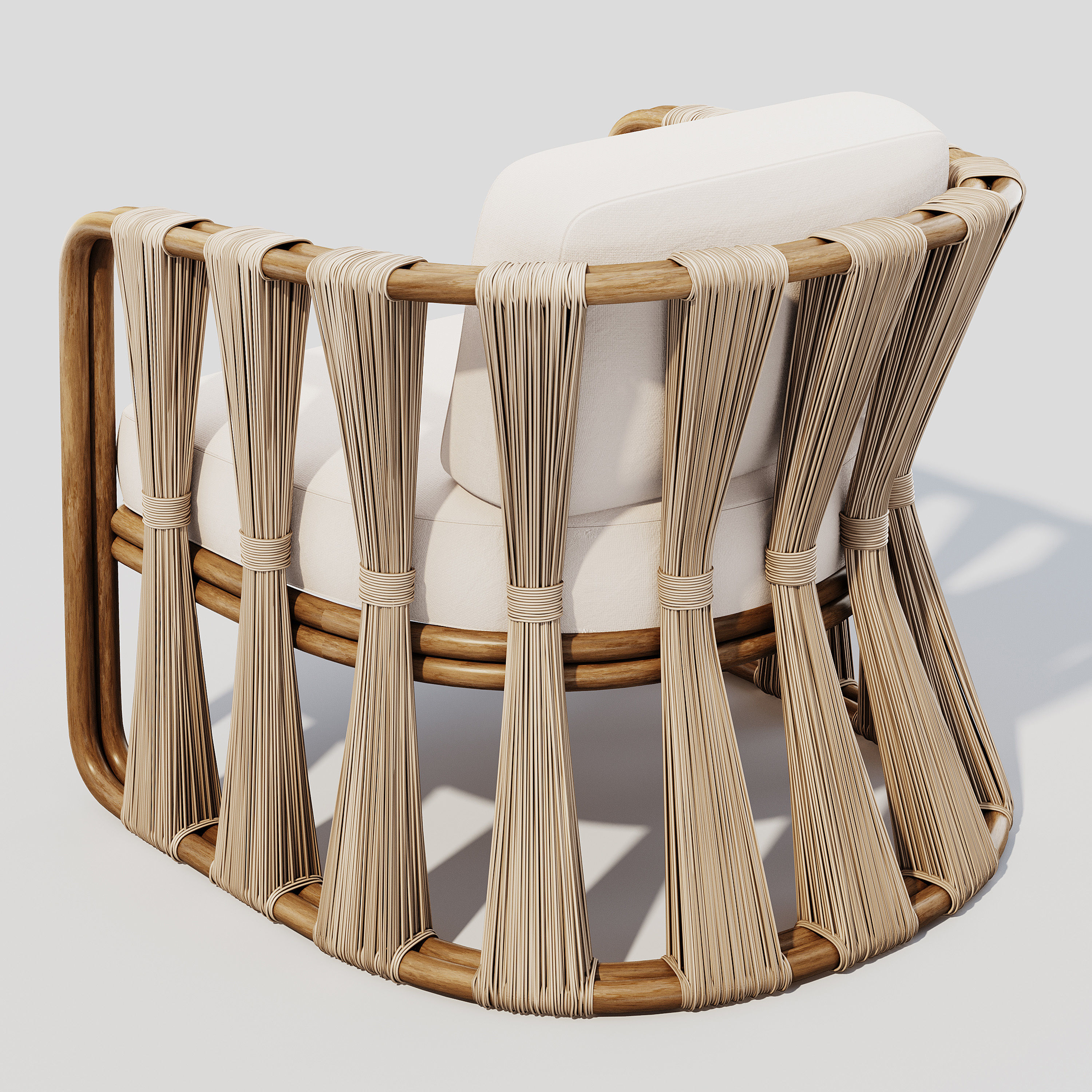 Strings Attached Lounge Chair 3D model_1