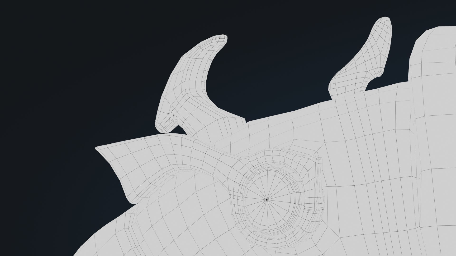 Stylized Hand Cannon  Low-poly 3D model_44