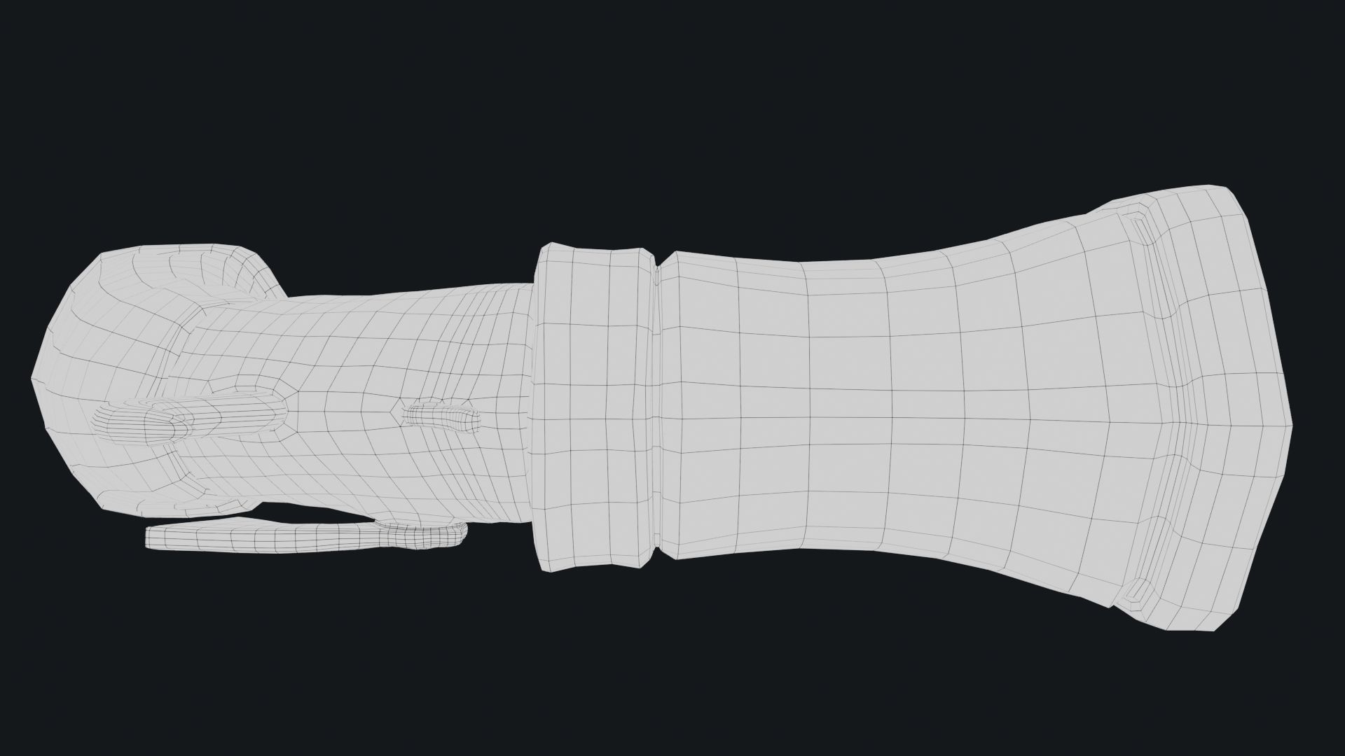 Stylized Hand Cannon  Low-poly 3D model_18