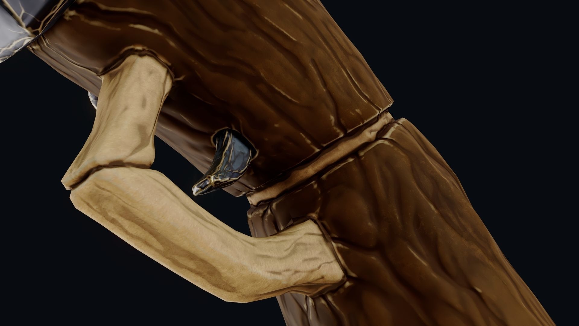 Stylized Hand Cannon  Low-poly 3D model_53