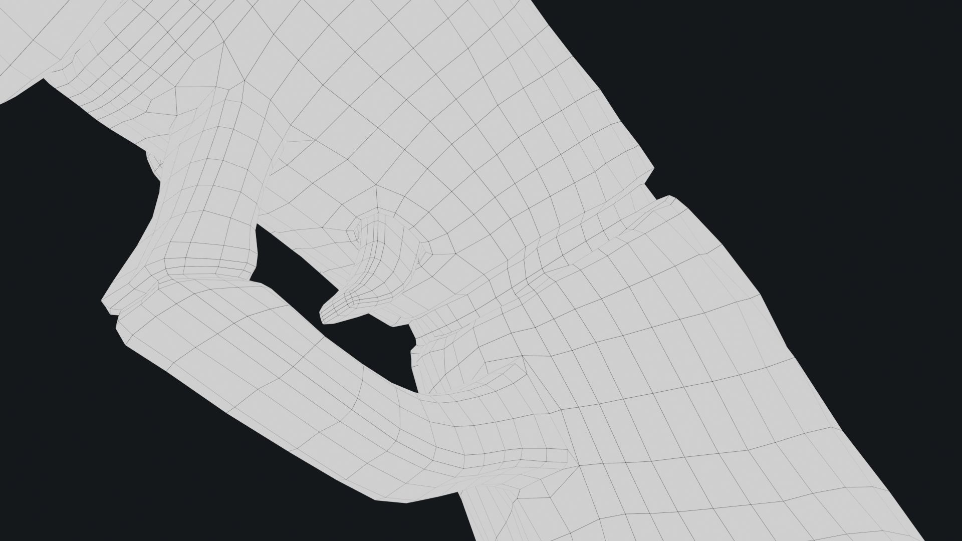 Stylized Hand Cannon  Low-poly 3D model_54