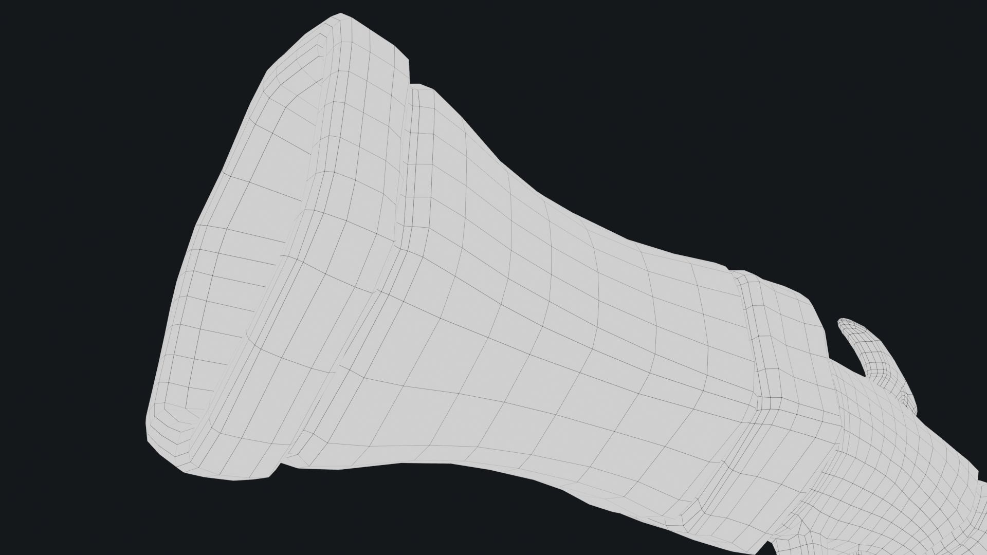 Stylized Hand Cannon  Low-poly 3D model_56