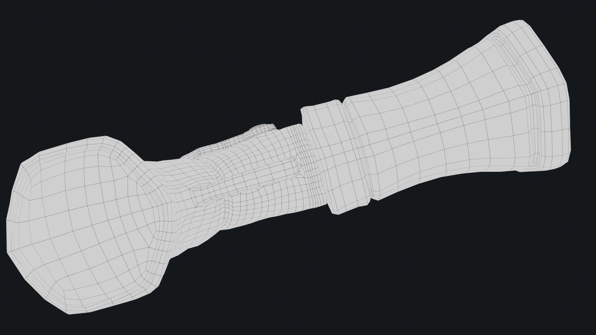 Stylized Hand Cannon  Low-poly 3D model_40