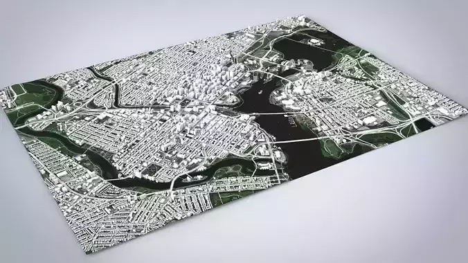 Cityscape  Ottawa Canada 3D model