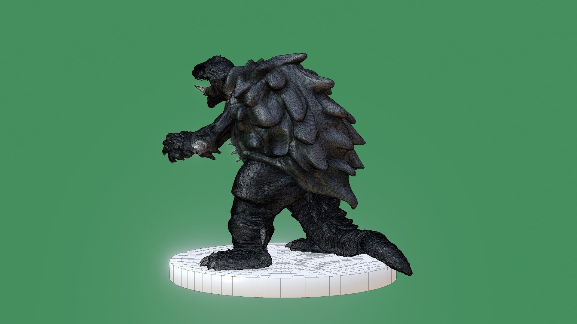Gamera monster 3D print model_6